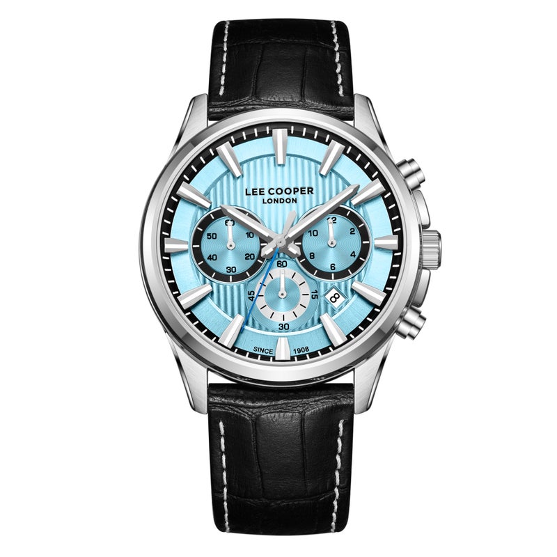 Lee Cooper ساعة جلدية متعددة الوظائف للرجال LC08239.301 - 23x29.5 مم - Image 1